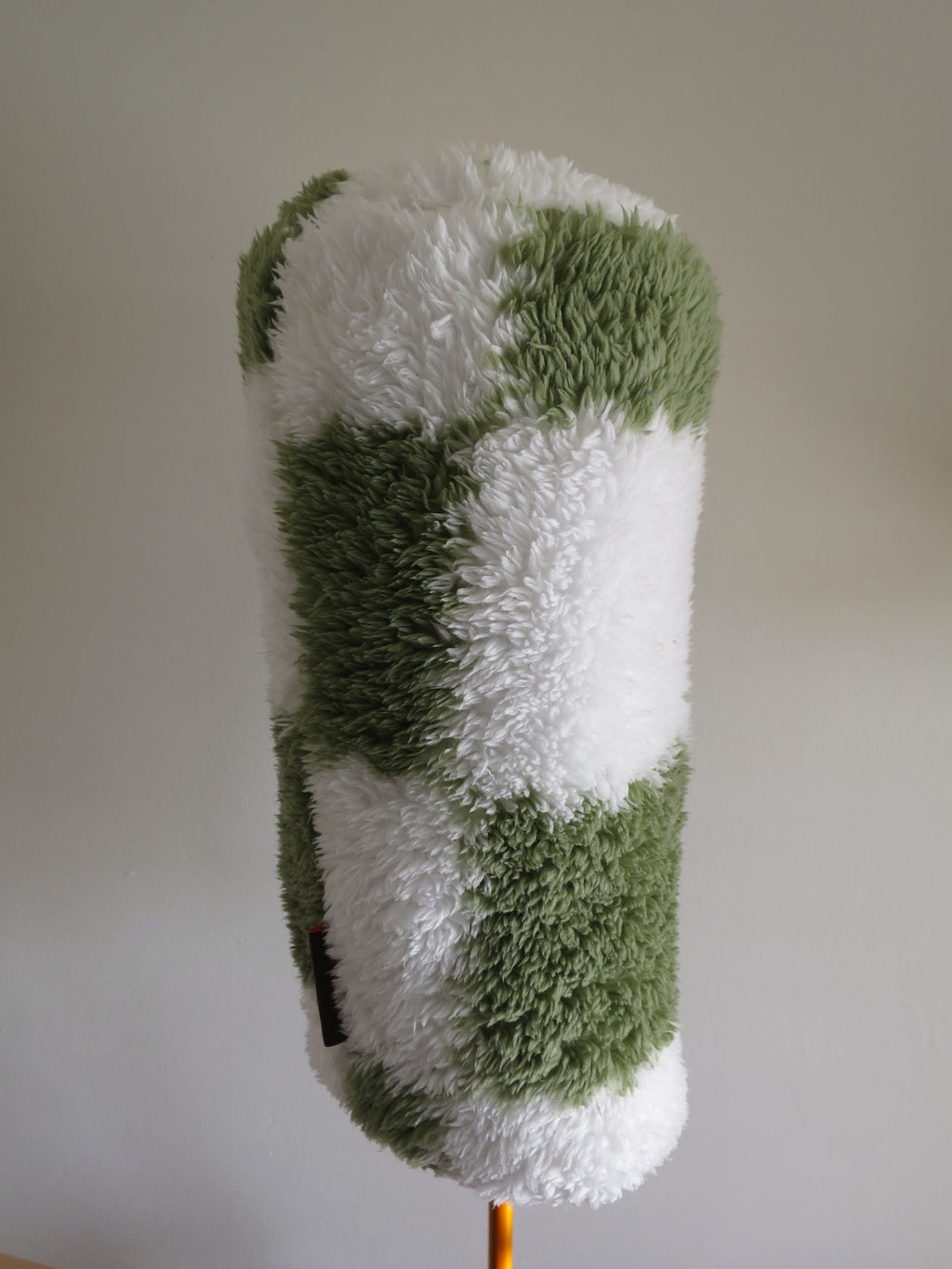 Green and White fluff check Driver Barrel