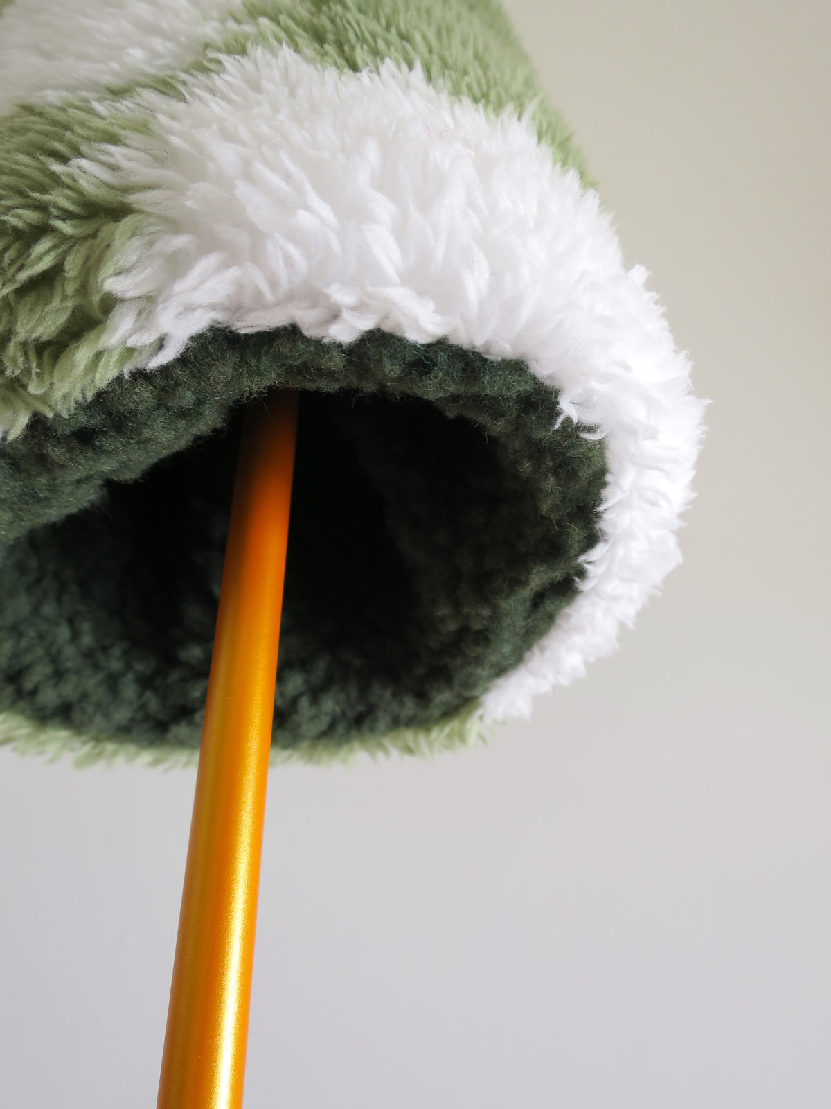 Green and White fluff check Driver Barrel