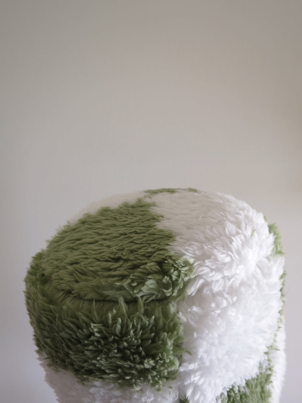 Green and White fluff check Driver Barrel