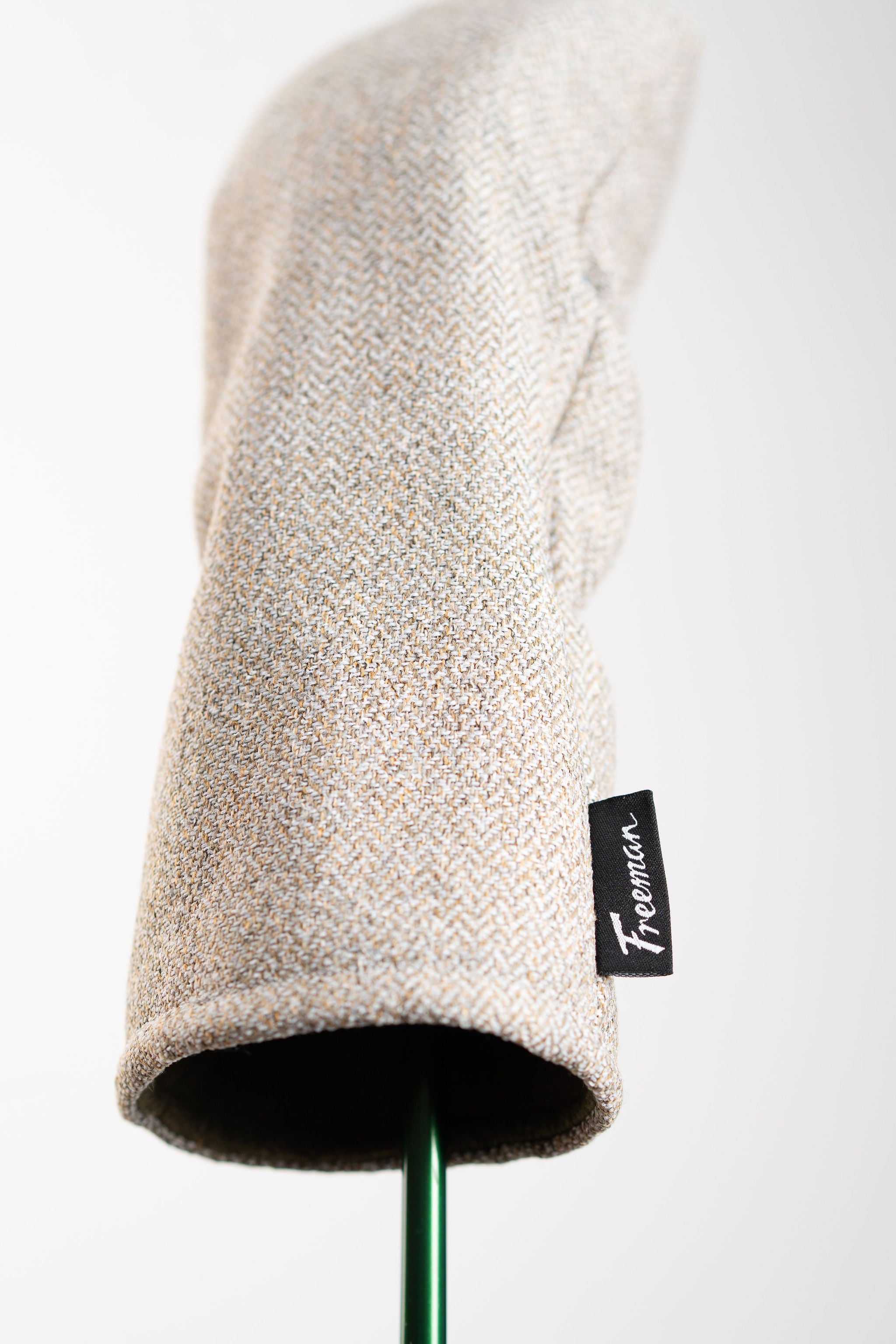 Grey  Herringbone Tweed Driver